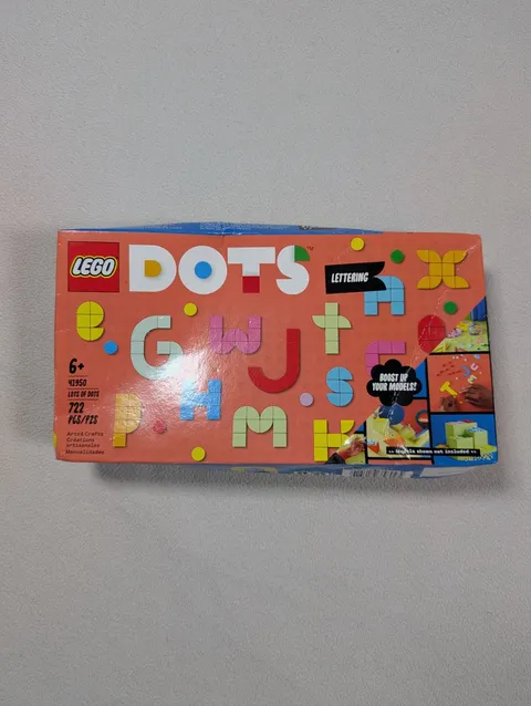 Lego Dots Lettering 41950 Opened Box, Still In Package
