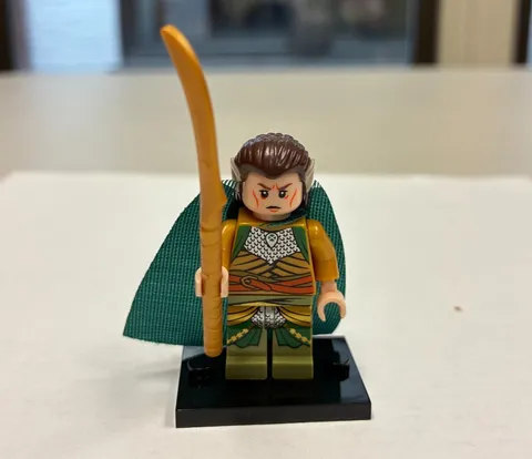 Elrond, The Lord of the Rings (lor033) Minifigure Custom with (Broke Cape)