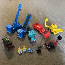 Lego Duplo Bob The Builder Lot Rare Excavator Tractors Figures cat  Benny Travis