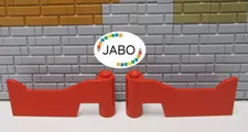 (E5/8) LEGO Fabuland Car Door fabah2 right fabah1 left red