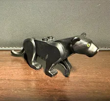 LEGO Black Panther Animal Figure Black w/ Printed Eyes Plastic 1pc Animals