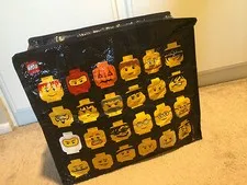 Lego Action Figures Head Nylon Zipped Storage Bag Pouch Limited Edition 851864