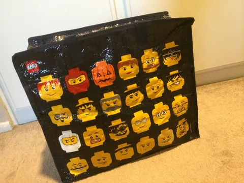 Lego Action Figures Head Nylon Zipped Storage Bag Pouch Limited Edition 851864