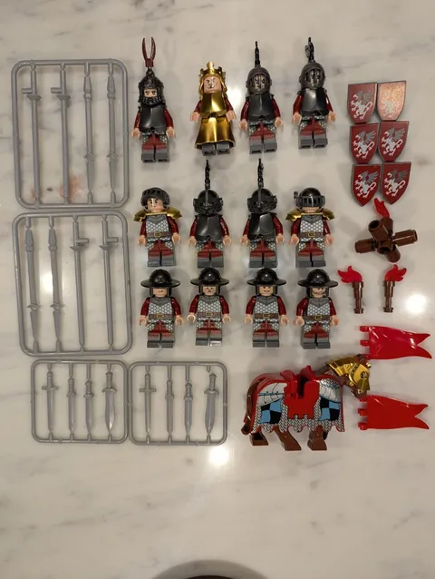 Building Blocks Knights- Griffin Knights Lego Replica Minifigures Lot Of 12-New