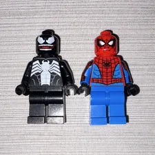 LEGO Minifigures Lot of 2 Spider-Man & Venom Plastic Minifigure Figures