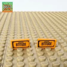 LEGO DC, Batman Movie: 2x BT1TUDE Batmobile License Plates , sh0316, 70905, 2017