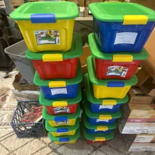 LEGO Bulk Lot Bricks & Pieces Star Wars Multicolor Plastic Sorted Bins 16 tubs