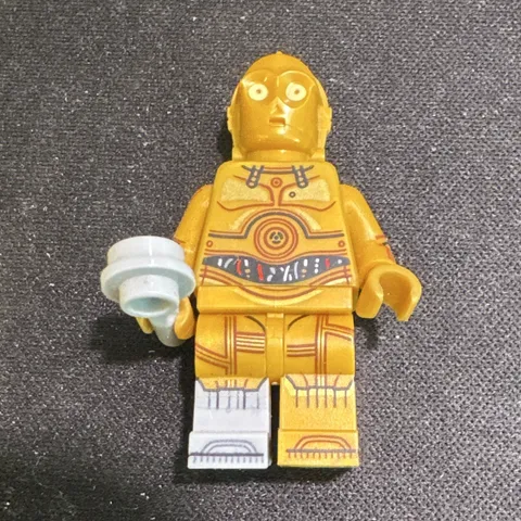 LEGO Star Wars C-3PO Minifigure Gold w/ Light Bluish Gray Accessory