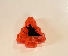 Lego Monster Fighters ORANGE MOONSTONE Halloween Rock  w/Wolf Pattern - 9468