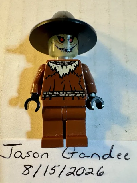 LEGO Scarecrow 7785 7786 Glow in The Dark Head Arkham Asylum Minifigure RARE