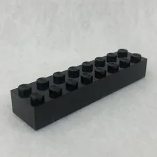 LEGO 3007 Black Brick 2 x 8 (x1)