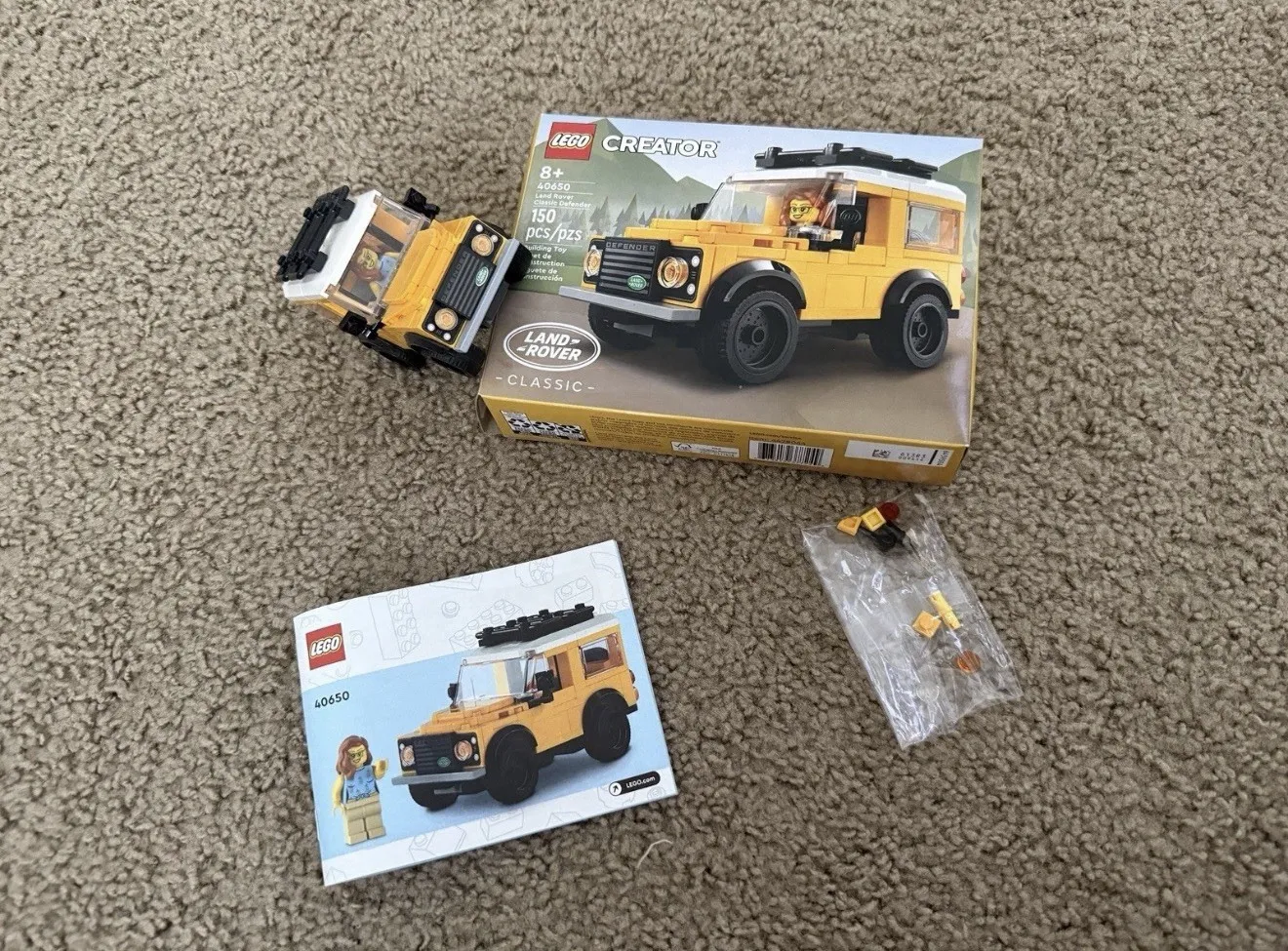 LEGO: Land Rover Classic Defender (40650) 100% Built with Box & Manual (RETIRED)