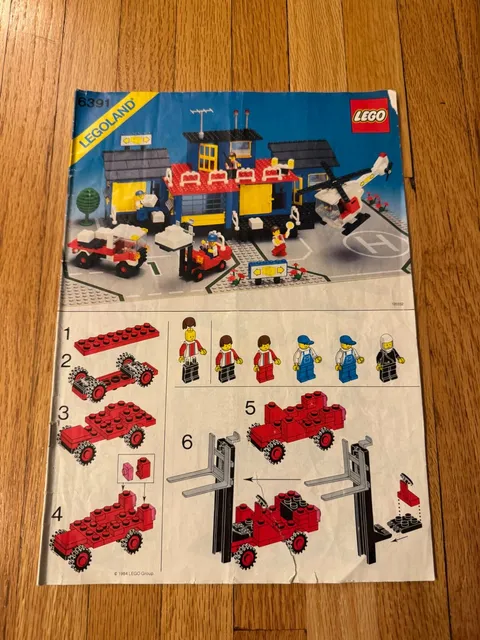 Lego Town Cargo Centre (6391) Instruction Booklet Only