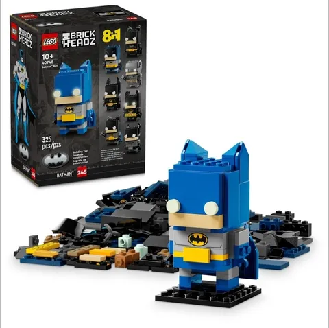 Lego 40748 BrickHeadz Batman 8 in 1 Figure Set New Retired DC Comics Sealed