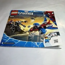 Lego Spiderman Spider Jet Vs Venom Mech Manual only 76150