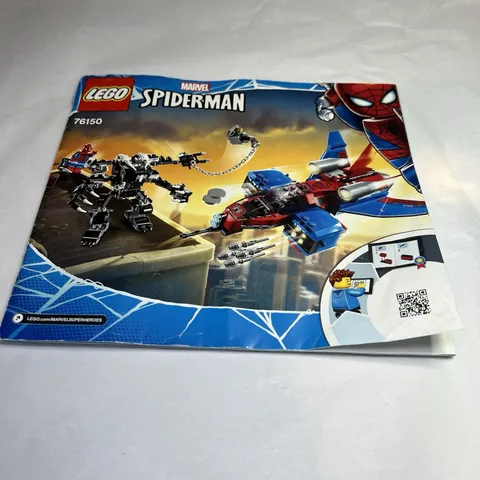 Lego Spiderman Spider Jet Vs Venom Mech Manual only 76150