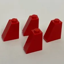 Lego 60481 Slopes Red Replacement Parts Pieces Lot of 4