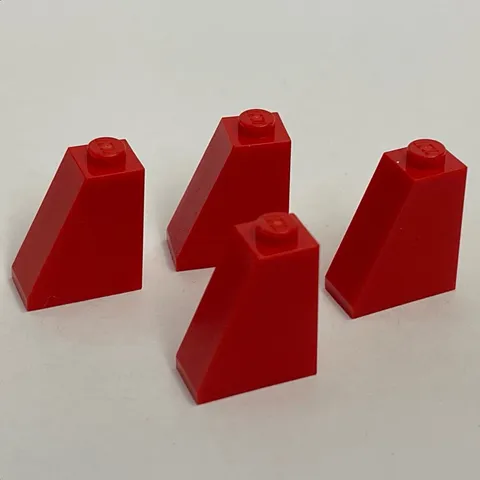 Lego 60481 Slopes Red Replacement Parts Pieces Lot of 4