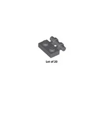 NEW LEGO Parts -2540 Dark Bluish Gray Plate Modified 1x2 w/Bar Handle Lot of 20