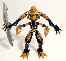 Lego Bionicle Brutaka 8745 Warriors Titan Gold 2006 Voya Nui - Incomplete