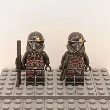 Lego Star Wars Imperial Death Trooper Minifigure sw1416 Lot Of 2 With Blasters