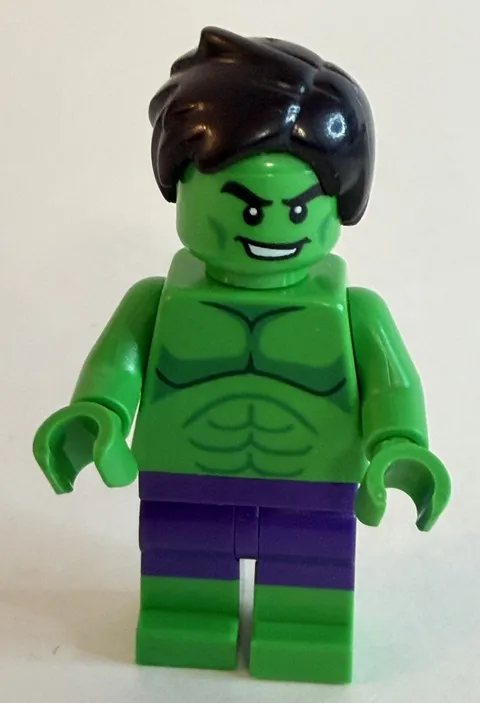 Lego Marvel Hulk Super Heroes Minifigure With Grin 10782 Pre-Owned 