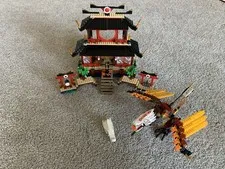 Lego 2507 Ninjago Fire Temple Fire Dragon and Temple Build only As Is Incomplete