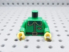 LEGO Bright Green Printed Elf Torso Minifig BT