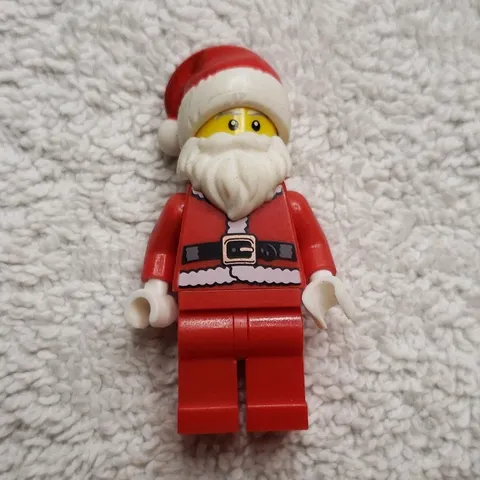 LEGO Santa Claus Minifigure Red Suit with White Beard and Hat