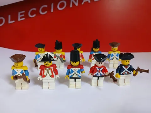 LEGO Pirates Vintage Imperial Guard Soldiers Lot 10 Figs Governor Bluecoat 90s