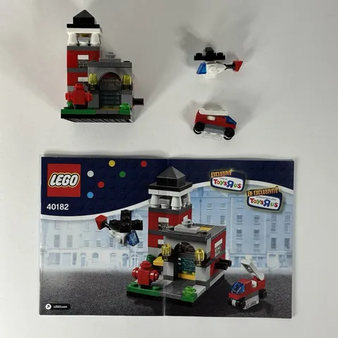 LEGO Promotional 40182 Bricktober Fire Station 100% Complete w/ Manual Toys R Us