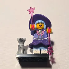LEGO Minifigures Witch Minifigure w/ Cat & Magic Wand, Display Base, Fantasy