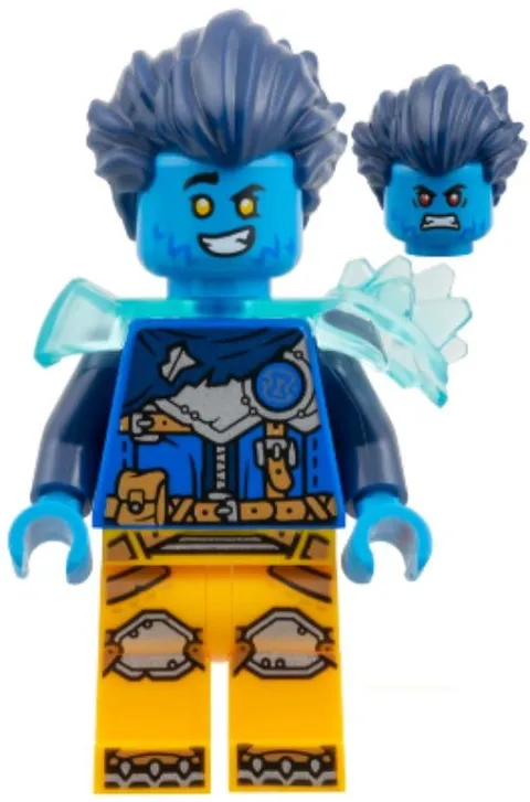 LEGO® Minifig drm099 - Logan - Trans-Light Blue Shoulder Armor