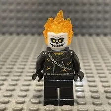 Lego Ghost Rider Minifigure Marvel RETIRED Hard To Find Spider-Man Set 76058