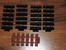 LEGO Stairs Steps Black Brown Lot of 5