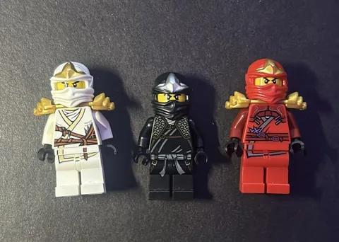 LEGO NINJAGO Kai, Zane, Cole Zx Minifigure Lot of 3 from 2011