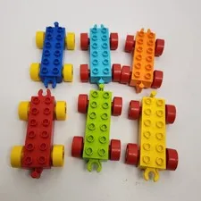 Lego Duplo Car Chassis Pieces X6 COL-5925