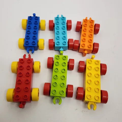 Lego Duplo Car Chassis Pieces X6 COL-5925