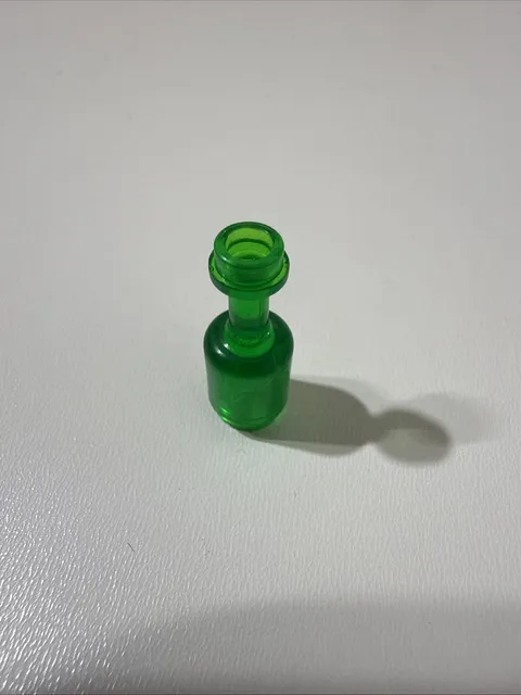 95228 LEGO Parts Minifigure Utensil Bottle TRANSPARENT GREEN (1)