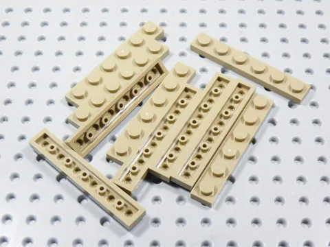LEGO Lot of 10 Dark Tan 1x6 Plates BR