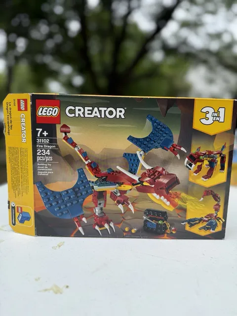 Lego 31102 Creator Fire Dragon 3-in-1 Creator Set  USED OPEN BOX COMPLETE