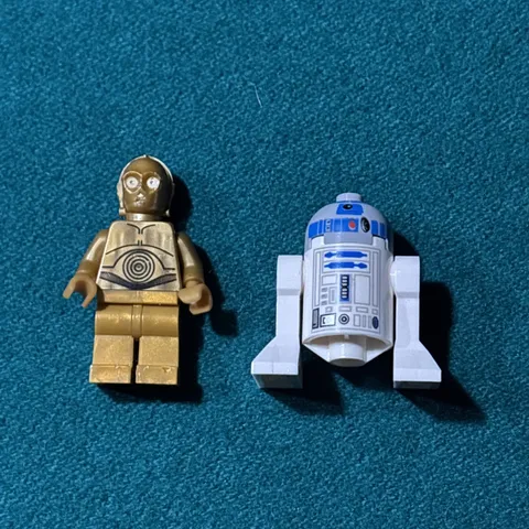 LEGO Star Wars Droids C-3PO and R2-D2 great condition Minifigs Rare Retired Make